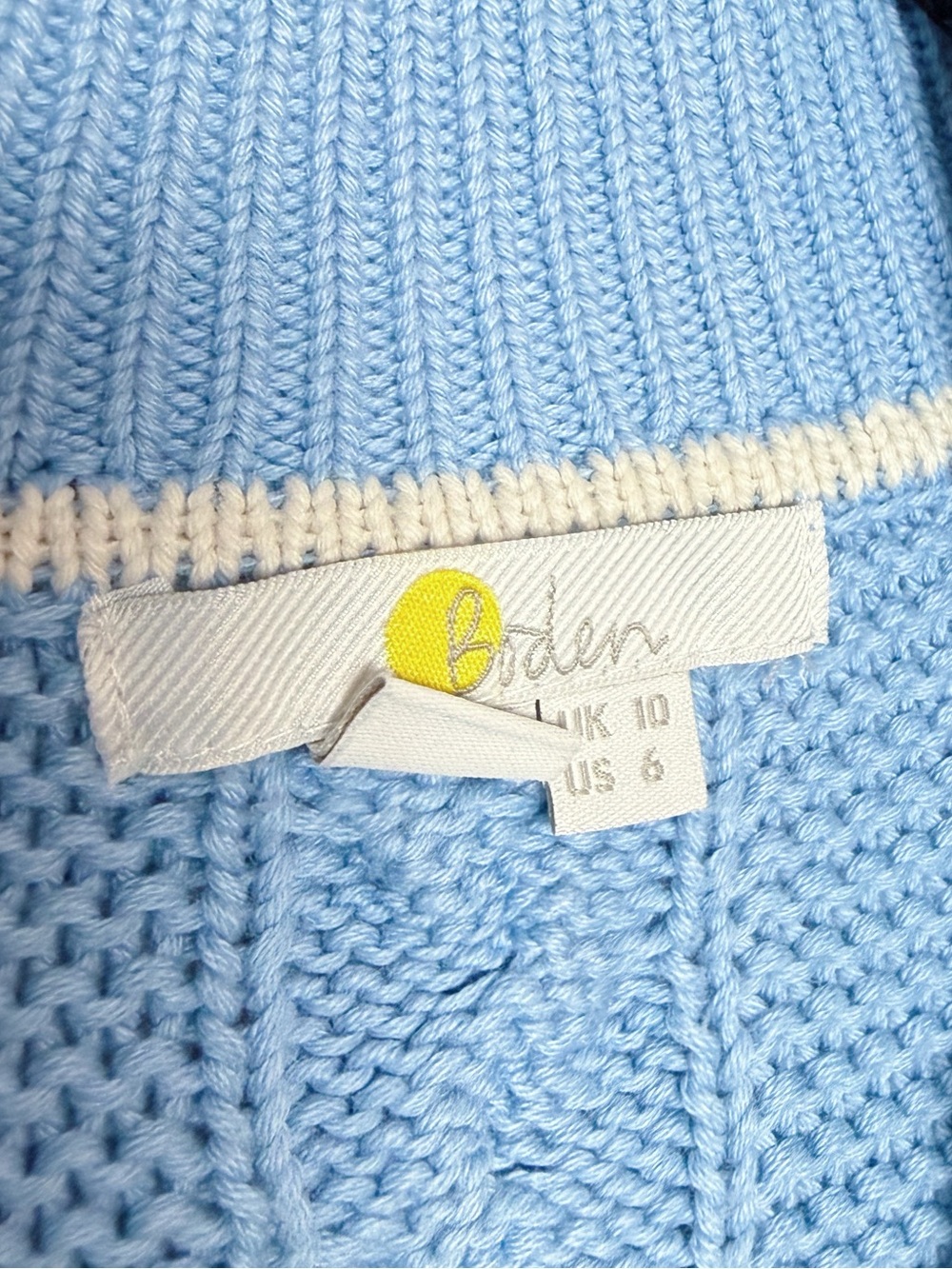 Boden Cable Knit Henley Sweater - Picture 8 of 11